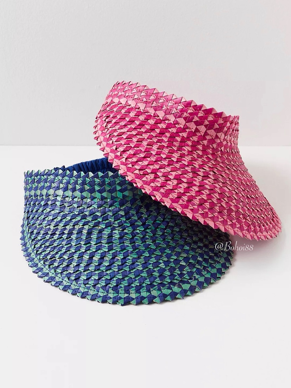 NEW Free People Island Hopper Speckled Straw Visor